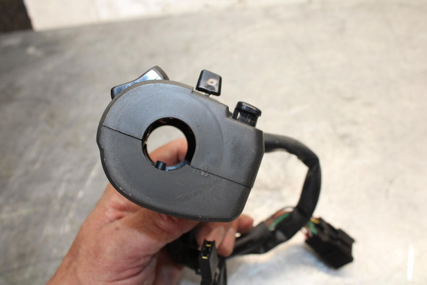 2008 Kawasaki Ninja ZX10R ZX1000E LEFT CLIP ON HANDLE HORN SIGNALS SWITCH BB524