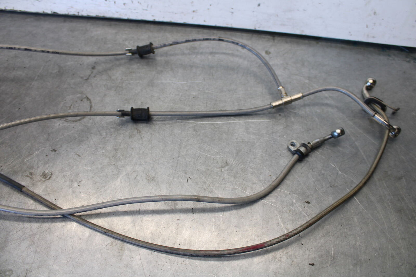 06-07 DUCATI MONSTER 695 FRONT REAR BRAKE CALIPER HOSES LINES SET BB674
