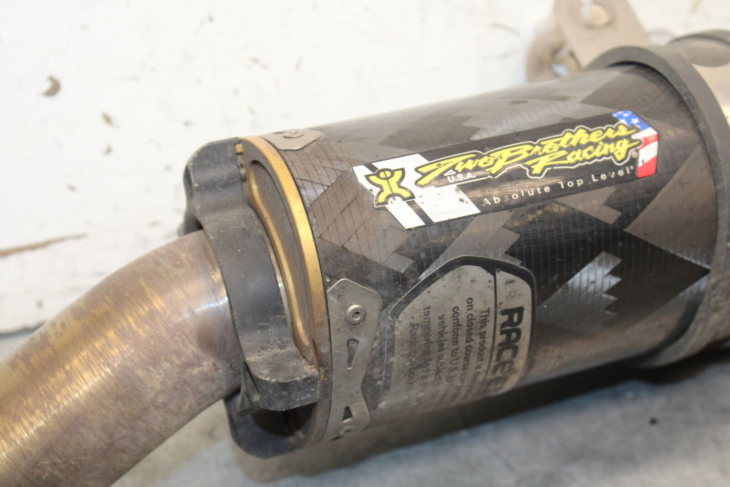 07-08 TRIUMPH DAYTONA 675 TWO BROTHERS EXHAUST PIPE SLIP ON CAN SILENCER BB685