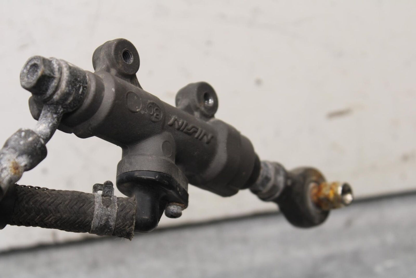 03-04 HONDA CBR600RR REAR BACK BRAKE MASTER CYLINDER W RESERVOIR BB637