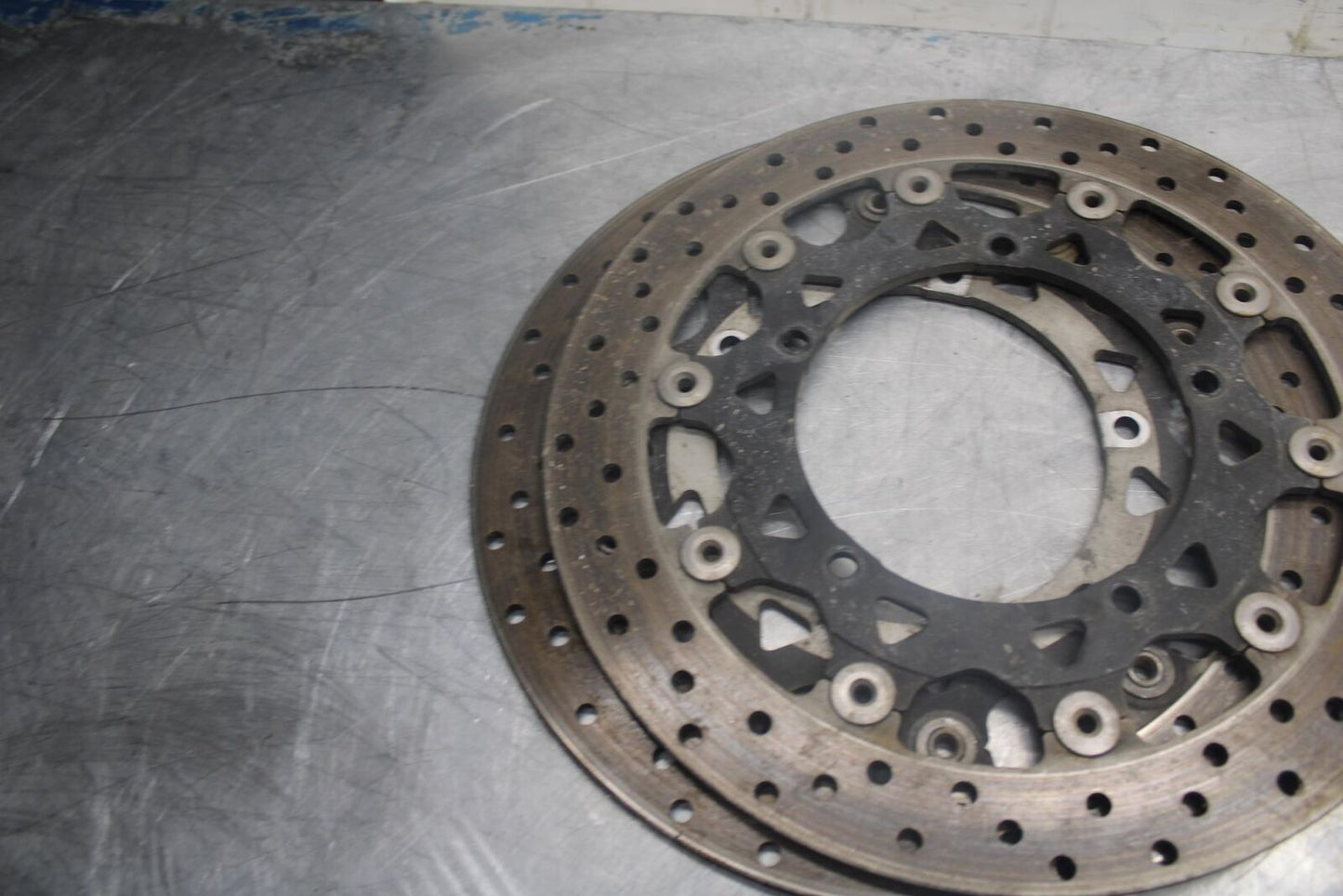 05 YAMAHA YZF R6S FRONT LEFT RIGHT BRAKE ROTORS DISCS BB462