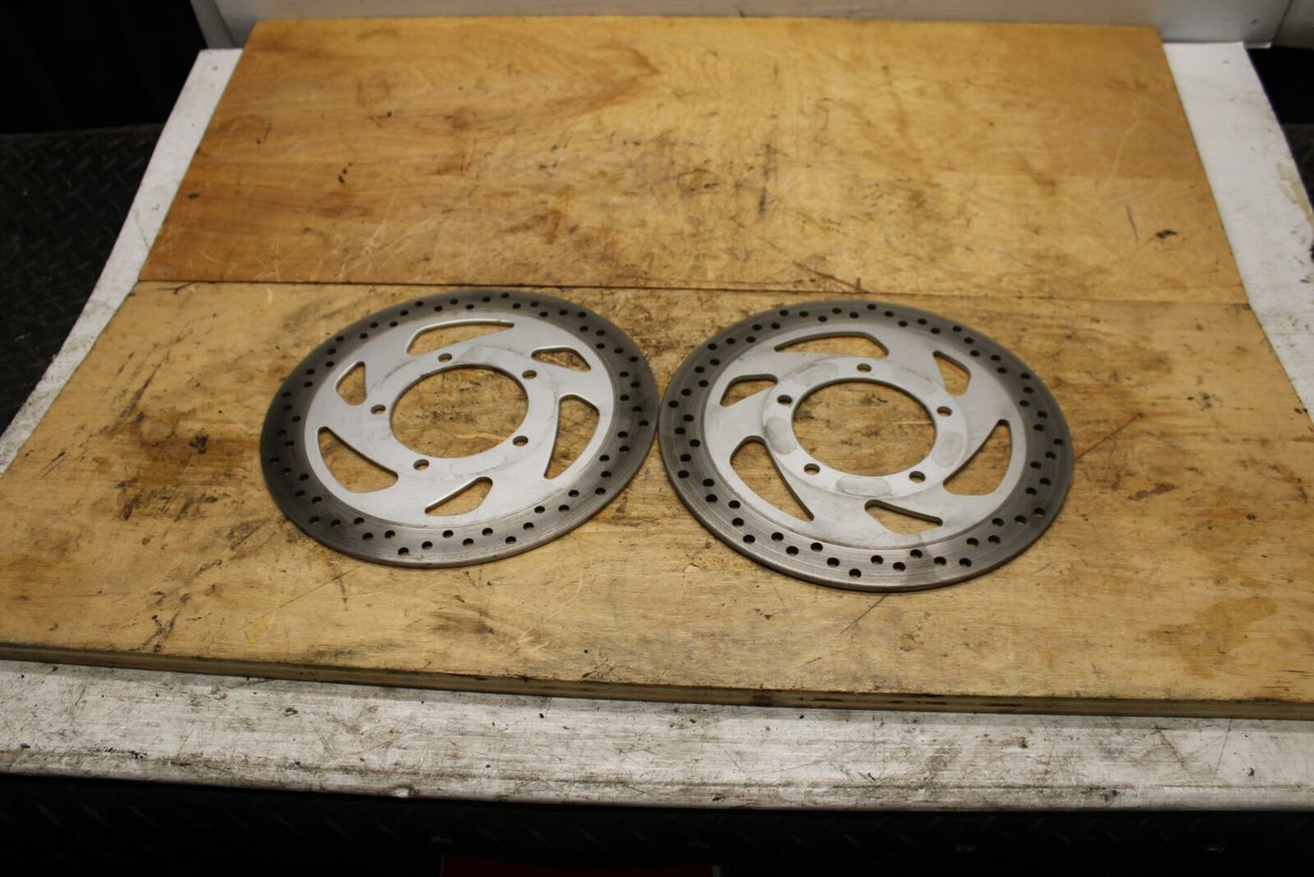 05-09 SUZUKI BOULEVARD C90 FRONT LEFT RIGHT BRAKE ROTORS DISCS BB332