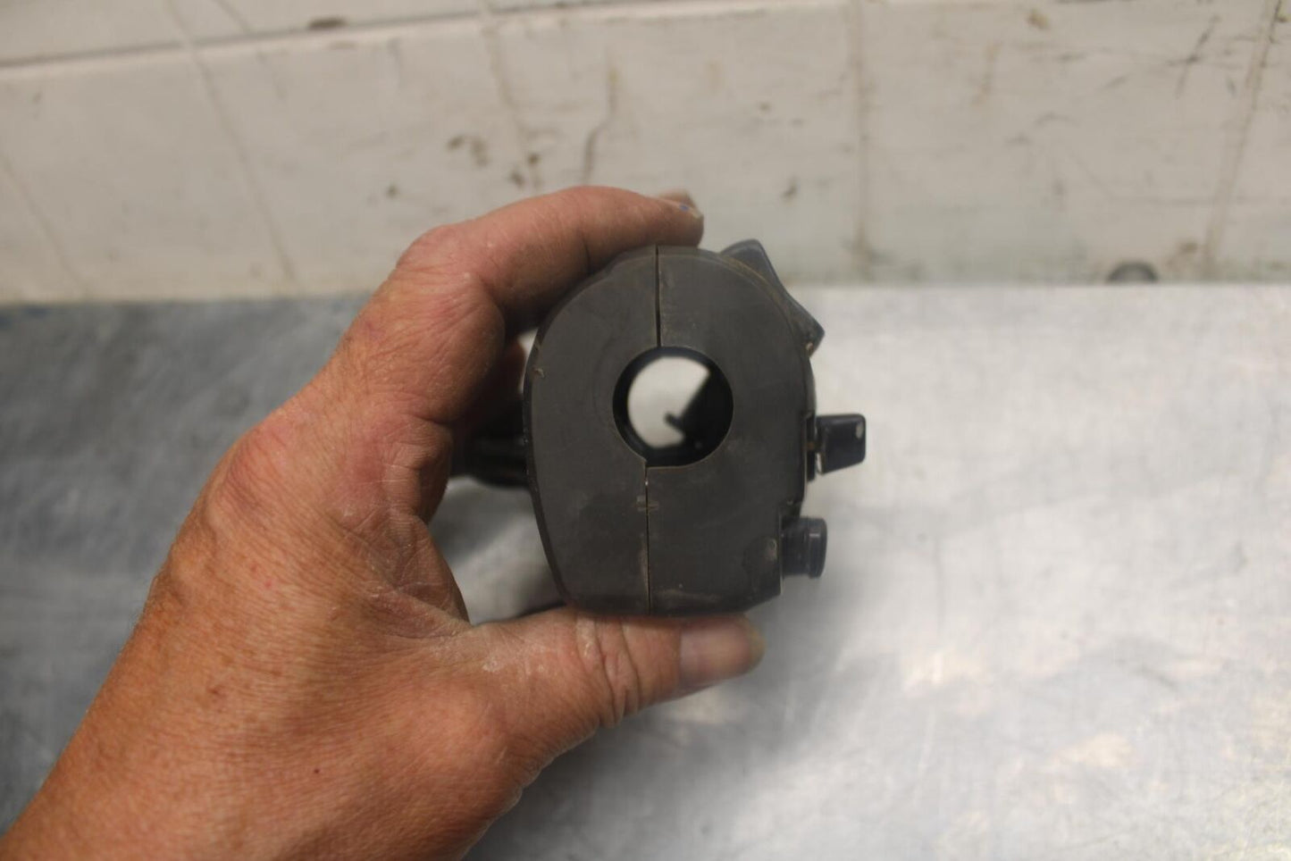 07-08 KAWASAKI NINJA ZX6R LEFT CLIP ON HANDLE HORN SIGNALS SWITCH BB456