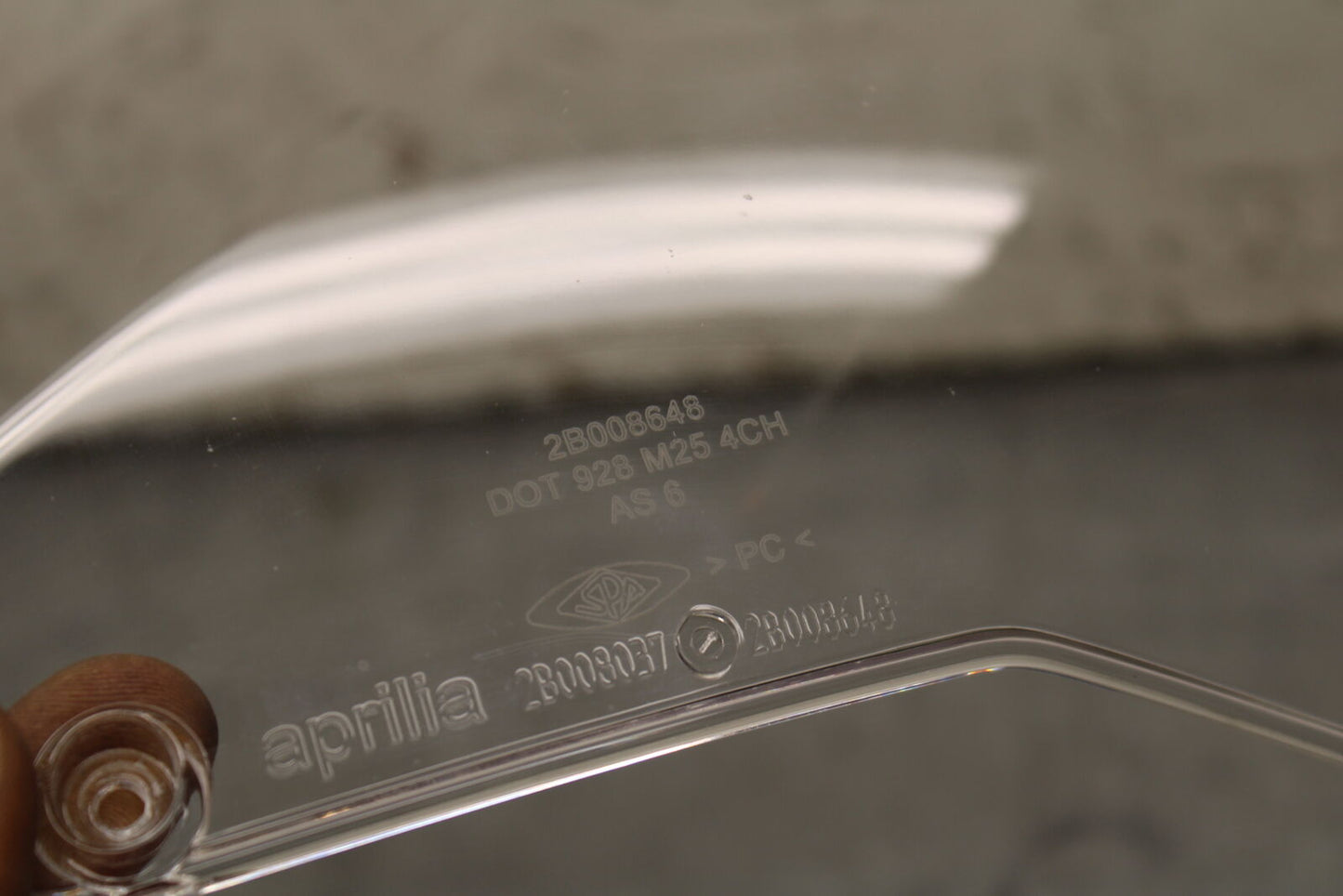 21-24 APRILIA TUONO 660 FACTORY WINDSHIELD WINDSCREEN BB733