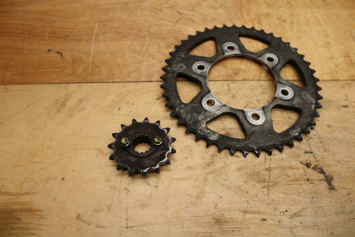 08-14 DUCATI MONSTER 696 FRONT REAR BACK SPROCKET SET BB324