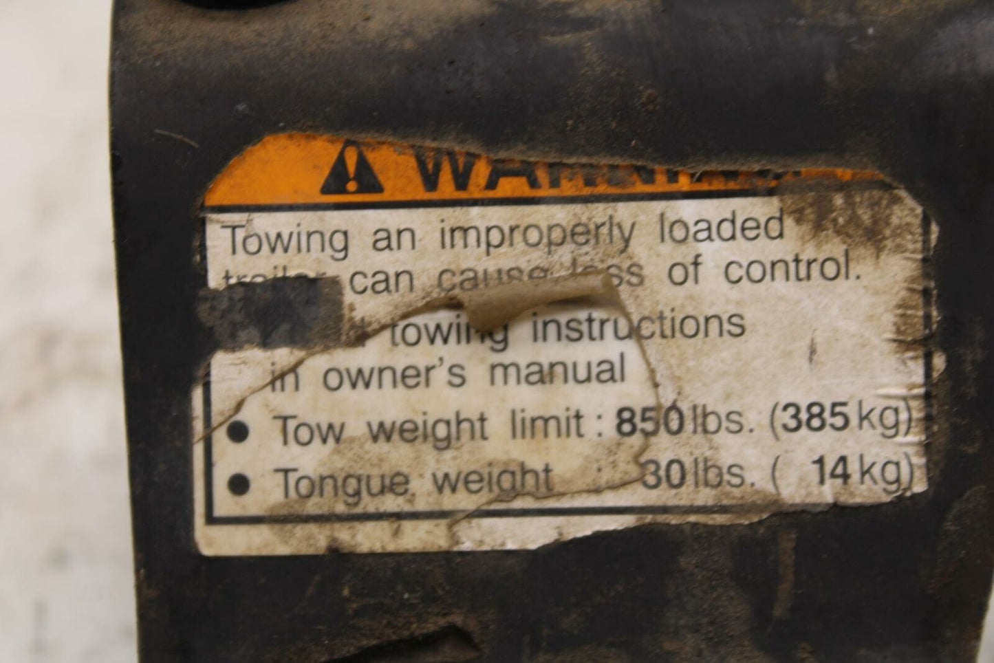 11-12 HONDA FOREMAN 500 REAR BACK TRAILER HITCH BB410