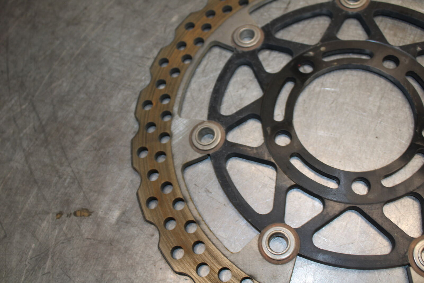 19-23 KAWASAKI NINJA ZX6R FRONT LEFT RIGHT BRAKE ROTORS DISCS BB701