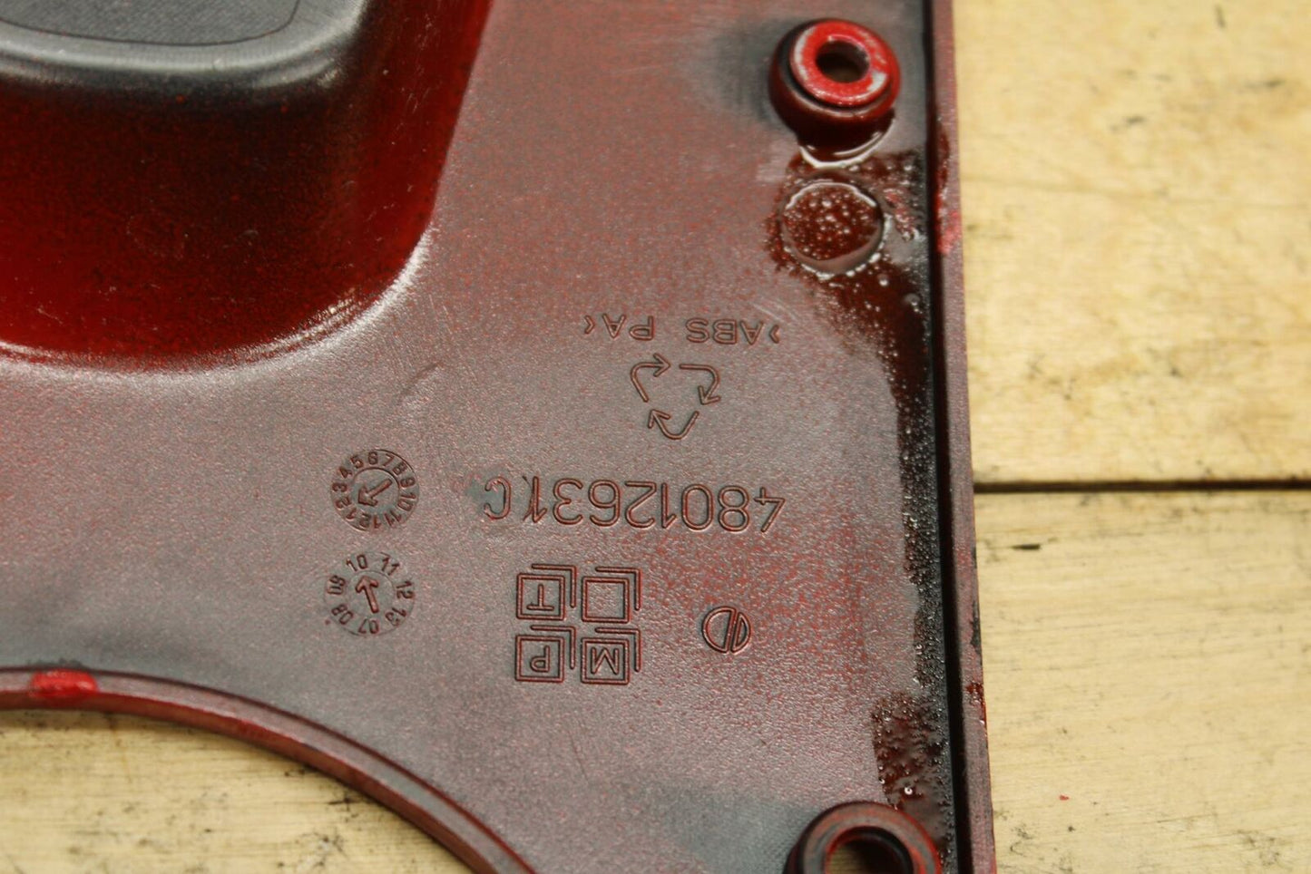 08-14 DUCATI MONSTER 696 GAS TANK FUEL CELL COVER FAIRING COWL BB324