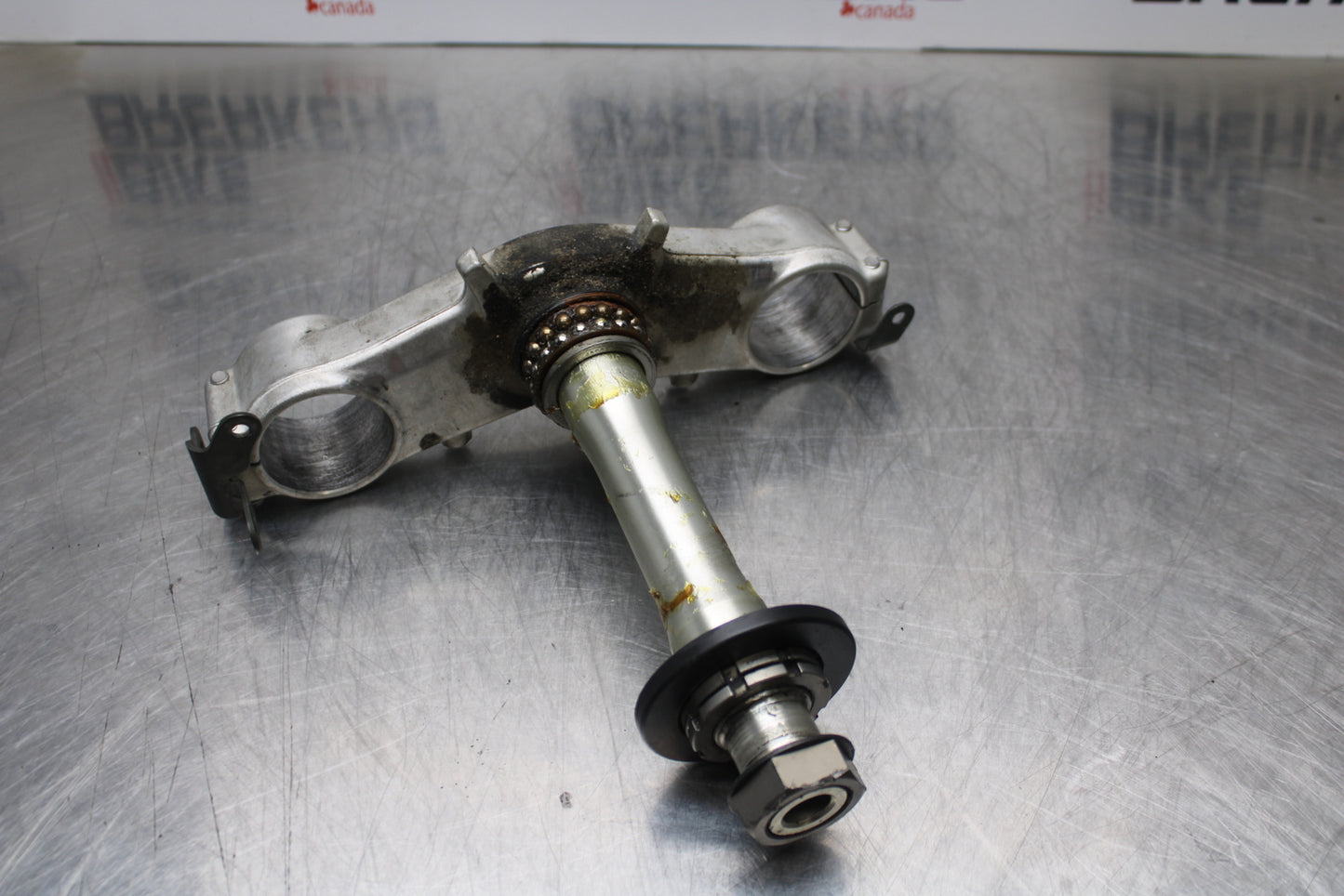 04-05 KAWASAKI NINJA ZX10R FRONT FORKS CLAMP LOWER TRIPLE TREE STEM BB163