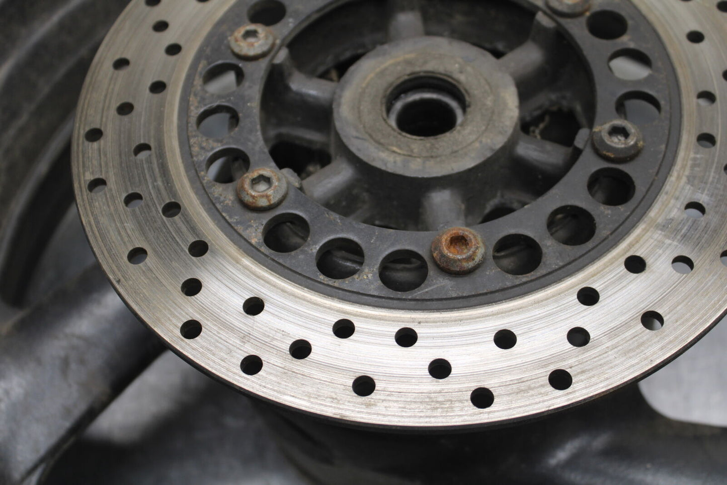 96-07 YAMAHA YZF600R REAR WHEEL BACK RIM AND ROTOR BB746