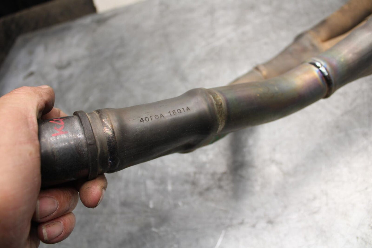 2001 02 03 04 Suzuki GSXR1000 EXHAUST HEADER PIPES MANIFOLD 14100-40F00 BB541