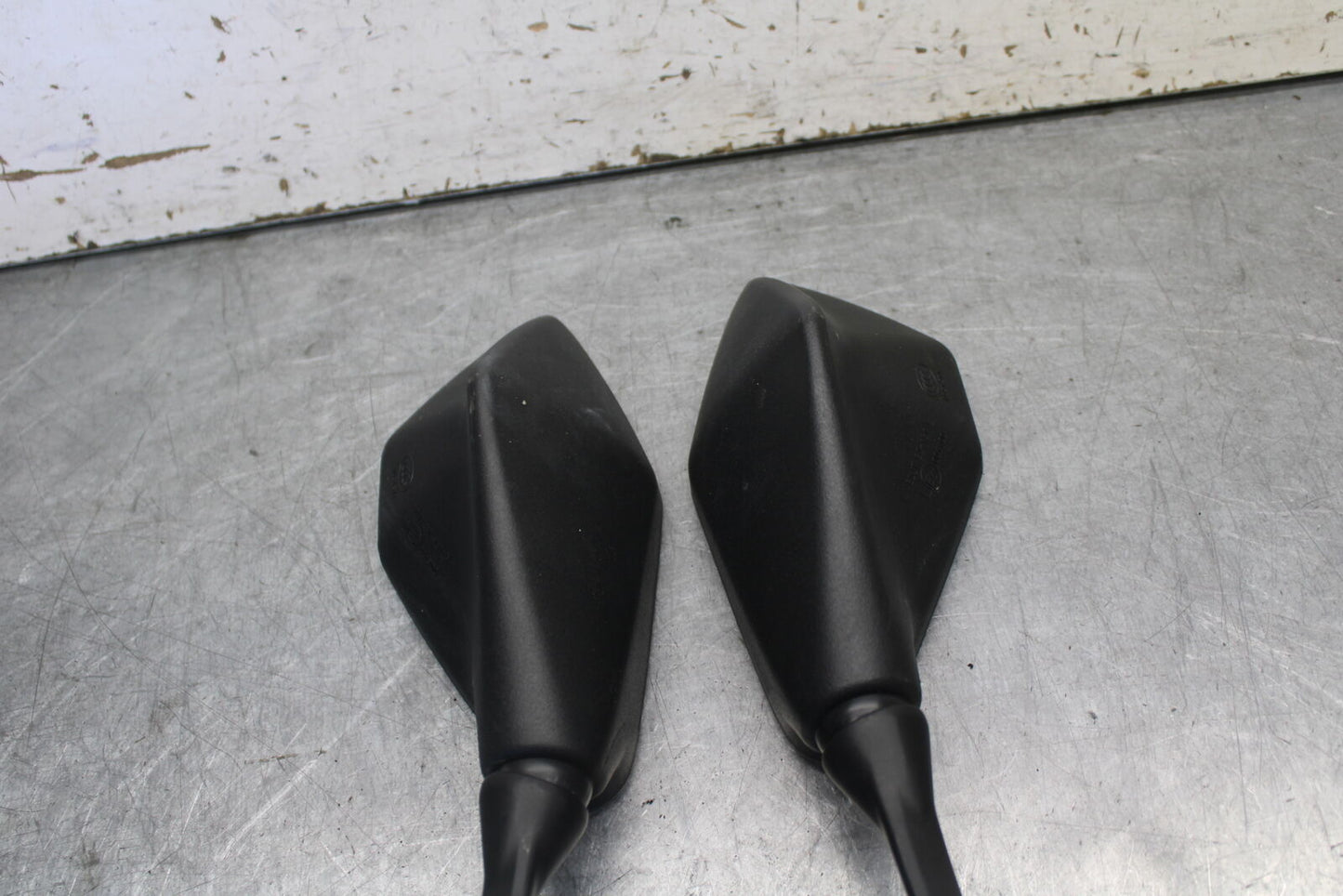 09-12 KAWASAKI NINJA ZX6R REAR VIEW MIRROR SET PAIR MIRRORS BB698