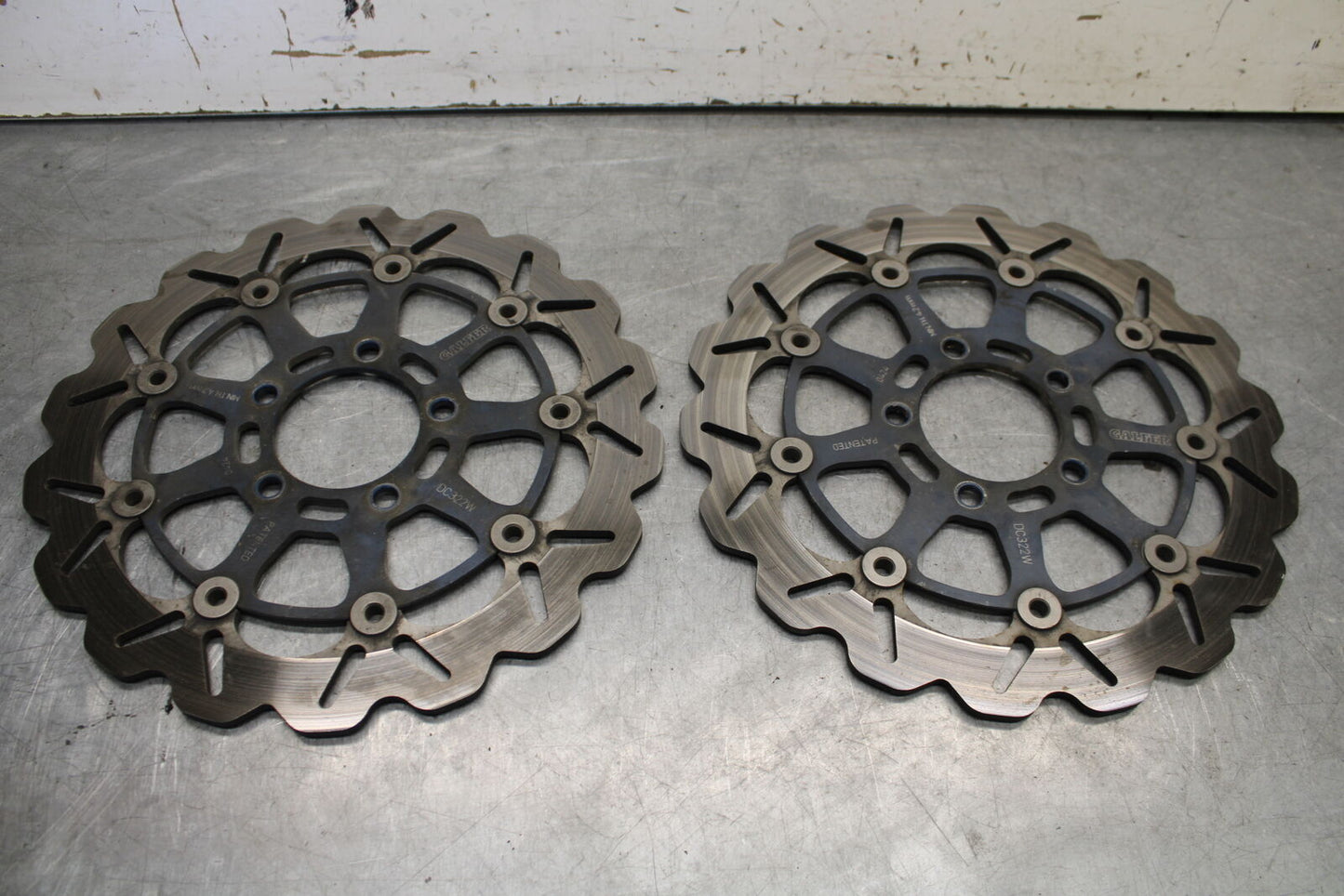 04-05 SUZUKI GSXR600 AFTERMARKET GALFER FRONT LEFT RIGHT BRAKE ROTORS DISCS BB65