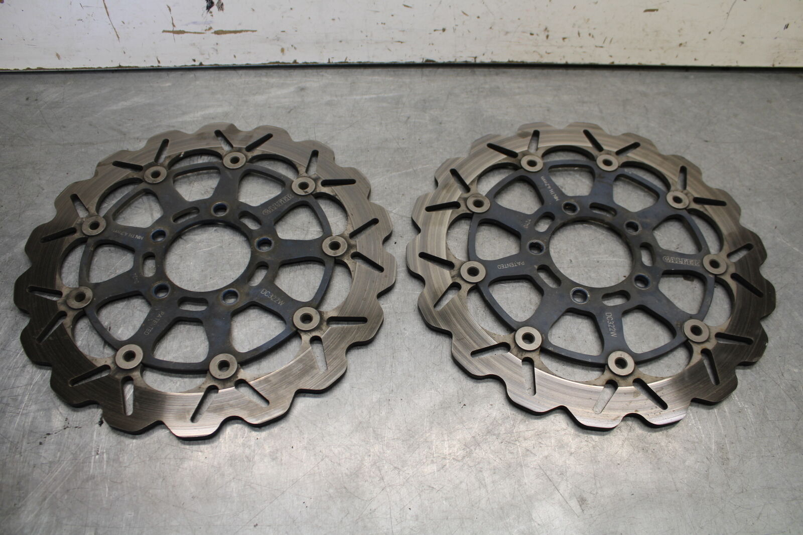 04-05 SUZUKI GSXR600 AFTERMARKET GALFER FRONT LEFT RIGHT BRAKE ROTORS DISCS BB65