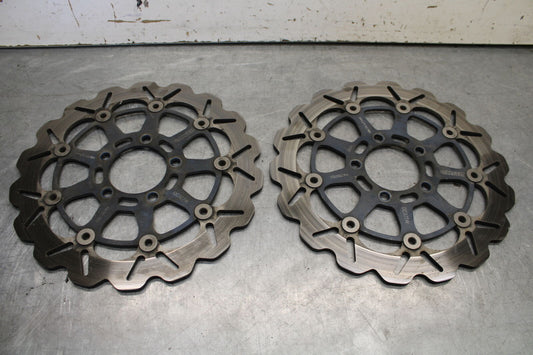 04-05 SUZUKI GSXR600 AFTERMARKET GALFER FRONT LEFT RIGHT BRAKE ROTORS DISCS BB65