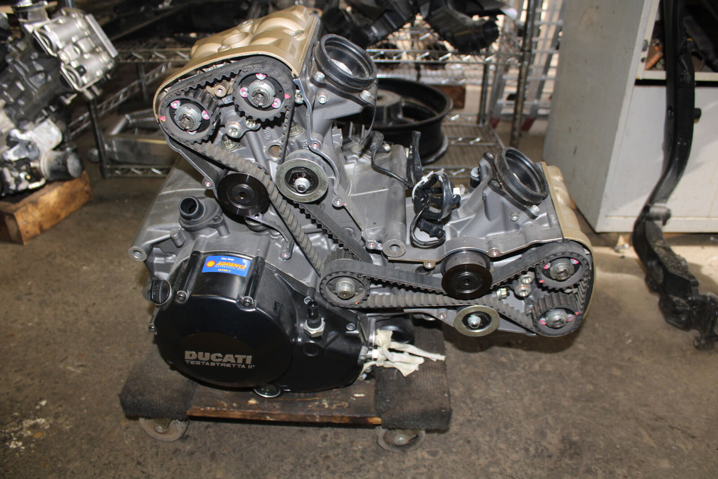 12-13 DUCATI STREETFIGHTER 848 ENGINE MOTOR BB705