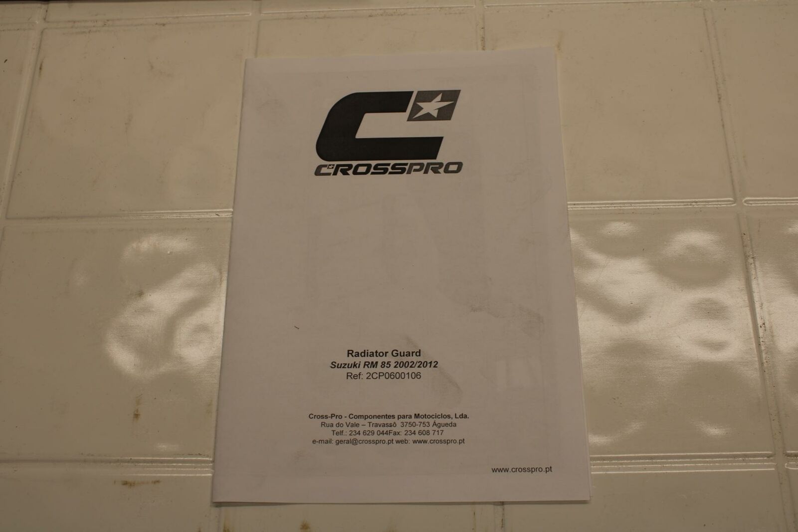 02-12 SUZUKI RM85 CROSSPRO RADIATOR GUARD SHIELD