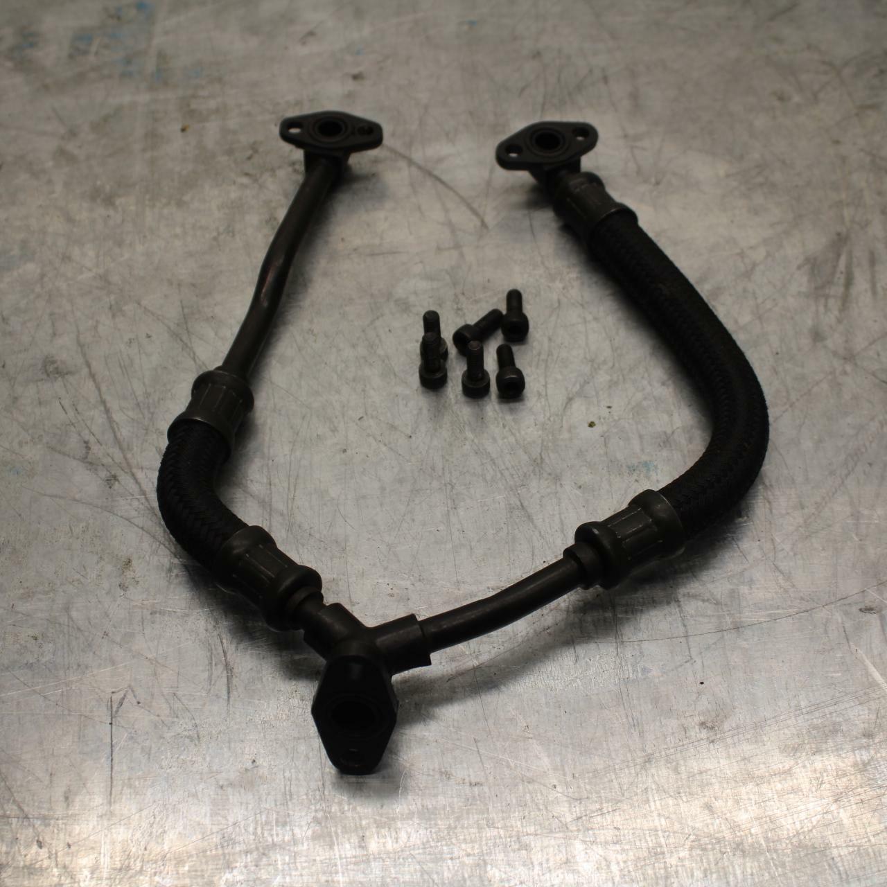 86 SUZUKI GSXR1100 G ENGINE MOTOR OIL COOLER HOSES BB413 B