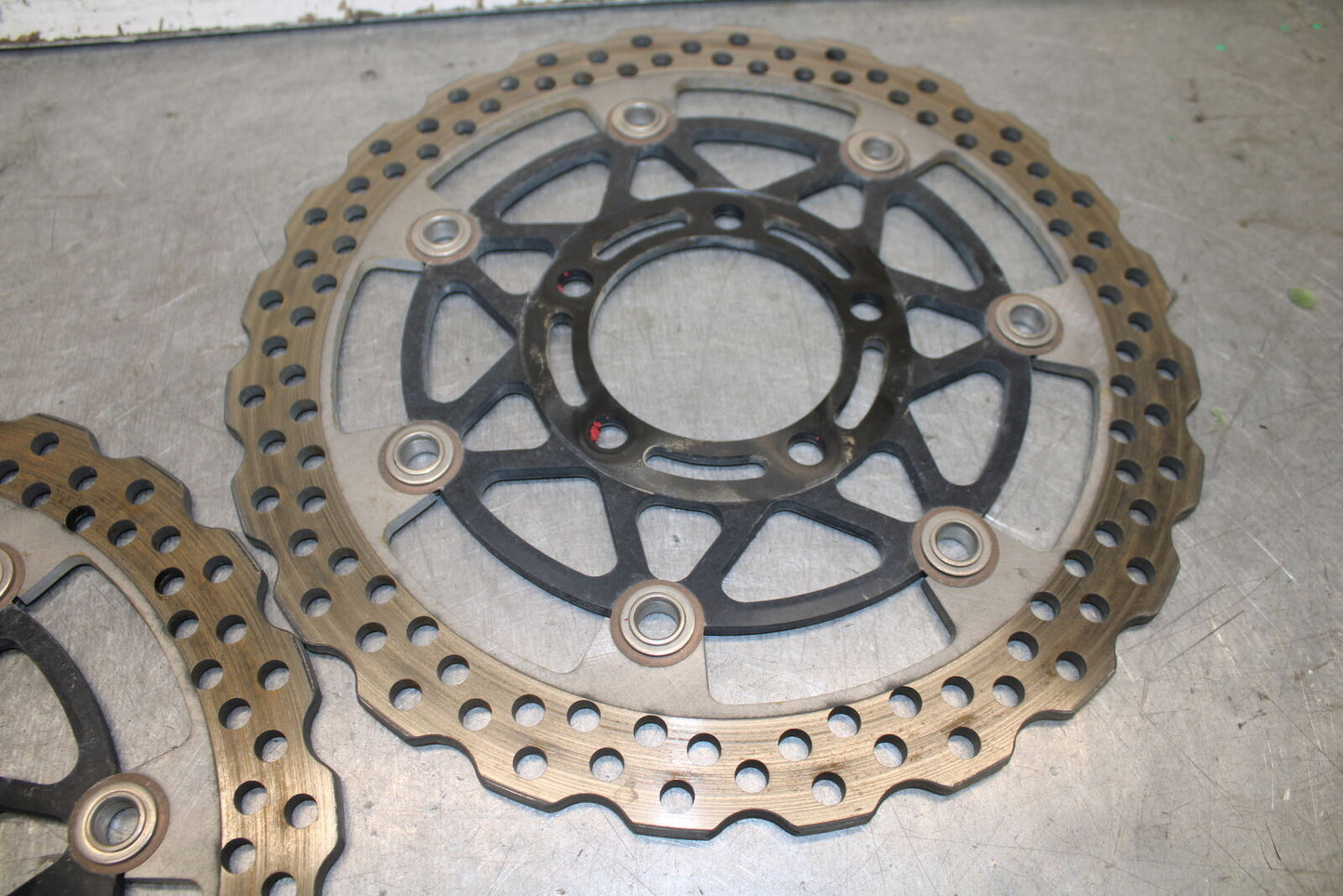 19-23 KAWASAKI NINJA ZX6R FRONT LEFT RIGHT BRAKE ROTORS DISCS BB701
