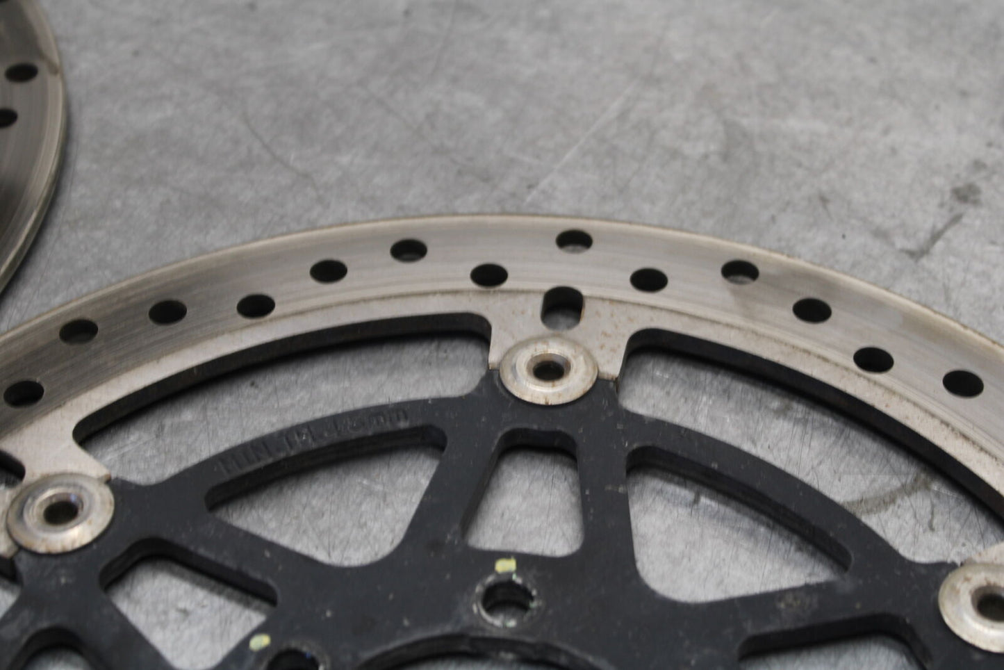 06-07 DUCATI MONSTER 695 FRONT LEFT RIGHT BRAKE ROTORS DISCS BB674