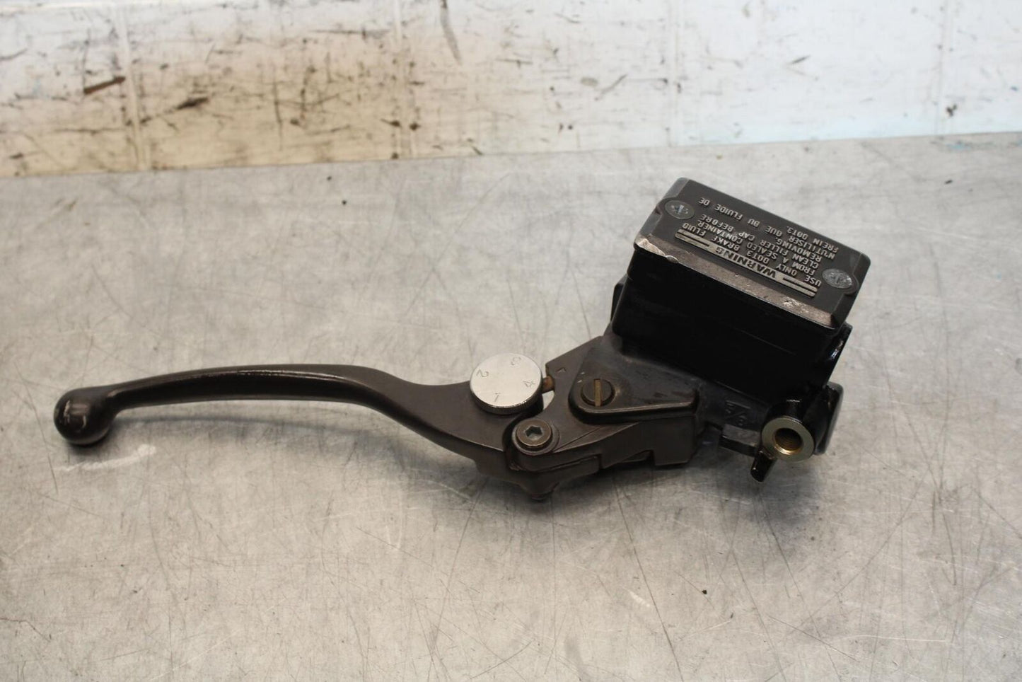 00-01 KAWASAKI ZZR600 HYDRAULIC CLUTCH MASTER CYLINDER w/ LEVER BB568