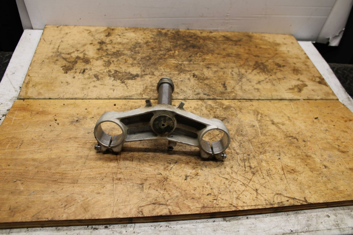 13-18 KAWASAKI NINJA ZX6R FRONT FORKS CLAMP LOWER TRIPLE TREE STEM BB342