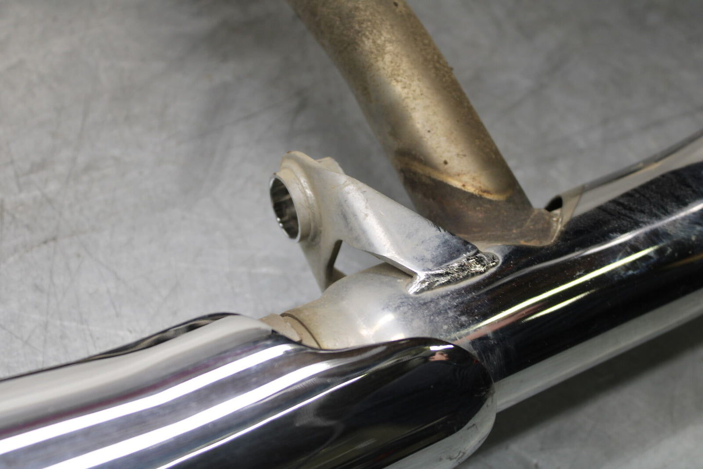 14-16 TRIUMPH AMERICA LT FULL EXHAUST HEADERS SILENCER PIPE BB720