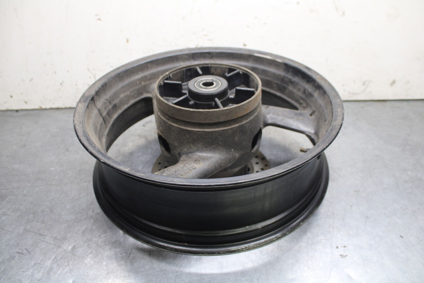 96-07 YAMAHA YZF600R REAR WHEEL BACK RIM AND ROTOR BB746