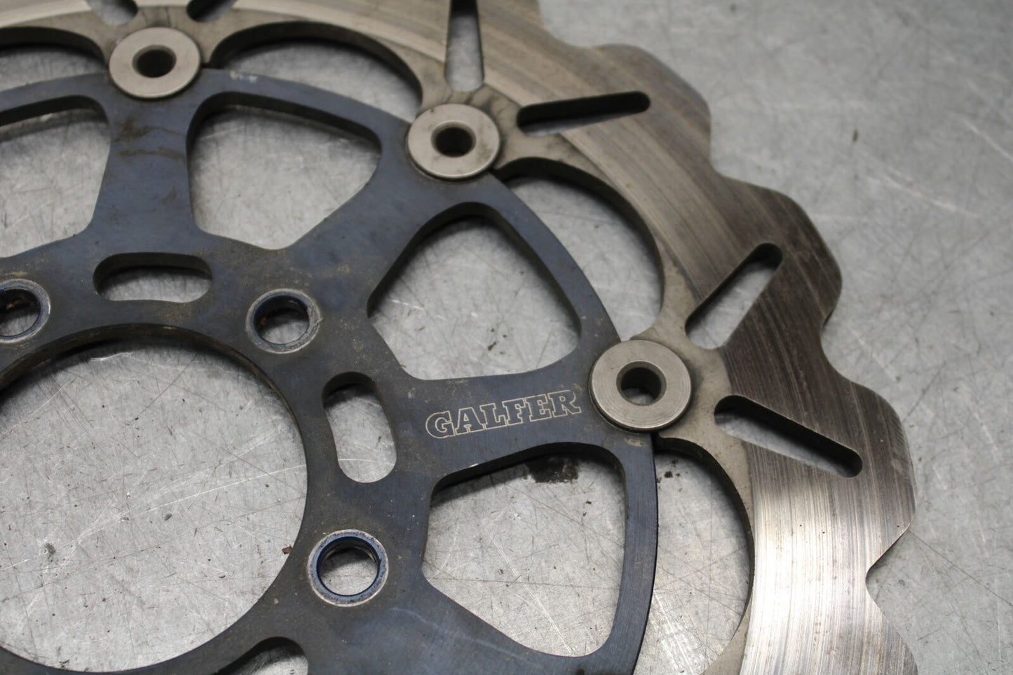 04-05 SUZUKI GSXR600 AFTERMARKET GALFER FRONT LEFT RIGHT BRAKE ROTORS DISCS BB65