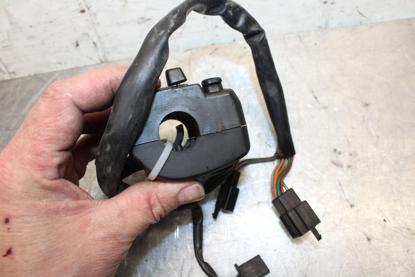 00-01 KAWASAKI ZZR600 LEFT CLIP ON HANDLE HORN SIGNALS SWITCH CHOKE BB31