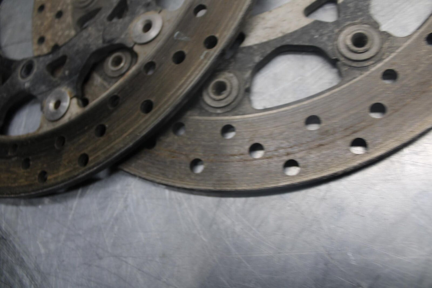 05 YAMAHA YZF R6S FRONT LEFT RIGHT BRAKE ROTORS DISCS BB462