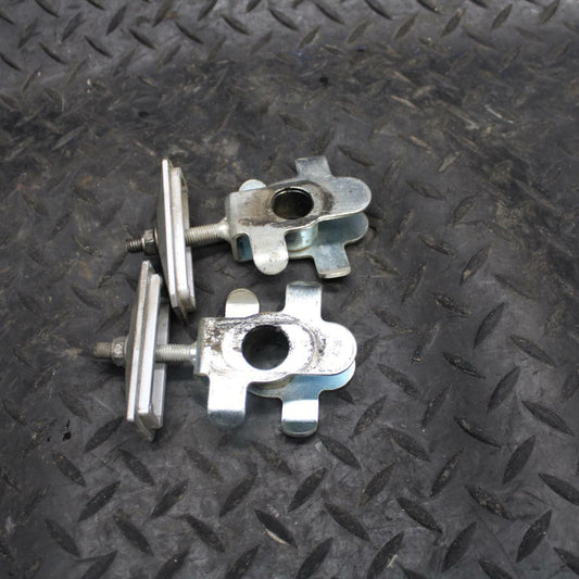 03 SUZUKI SV650S SWINGARM CHAIN TENSIONER ADJUSTMENT BRACKETS  BB219