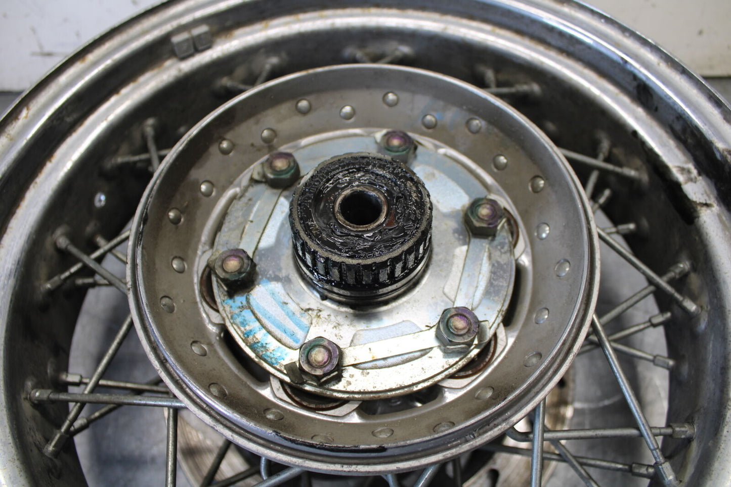 99-00 YAMAHA V STAR 1100 REAR WHEEL BACK RIM BB711