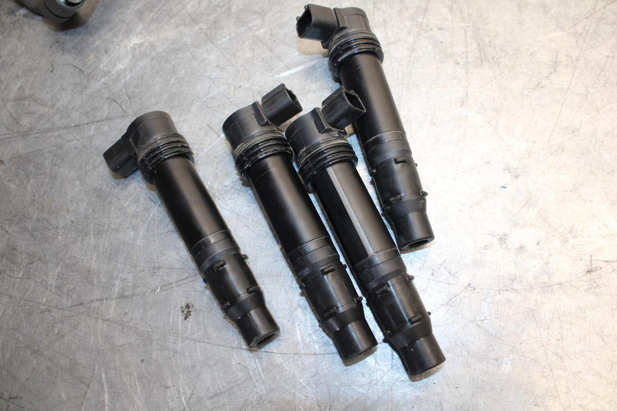 2012 Kawasaki Ninja ZX6R ZX600R IGNITION COILS COIL SPARK PLUG CAPS BB529