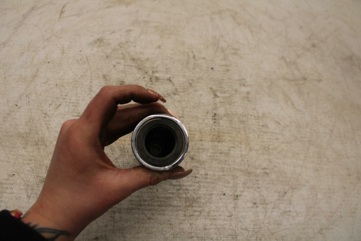 06-21 KAWASAKI VULCAN 900 LEFT CLIPON HANDLEBAR GRIP BB363