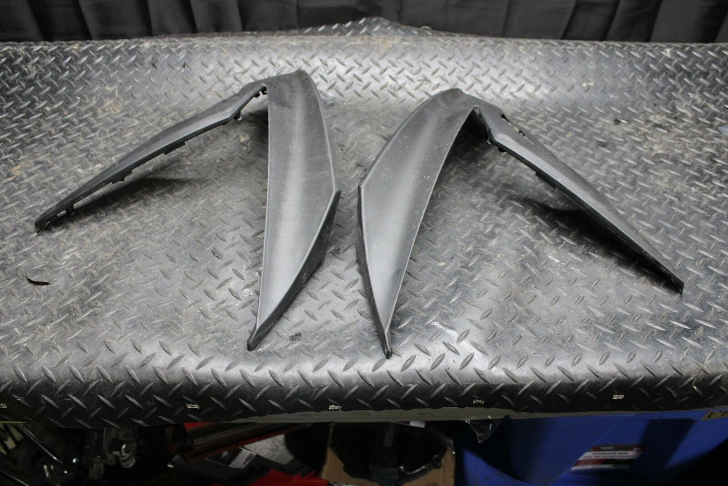 17 KAWASAKI NINJA 300 LEFT RIGHT MID UPPER SIDE FAIRING COWL PLASTIC SET BB215