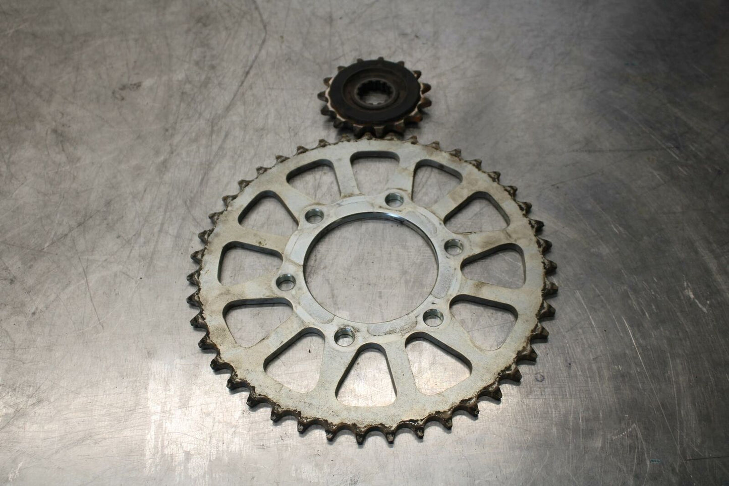 19-20 KAWASAKI NINJA ZX6R ZX636 FRONT REAR BACK SPROCKET SET BB419