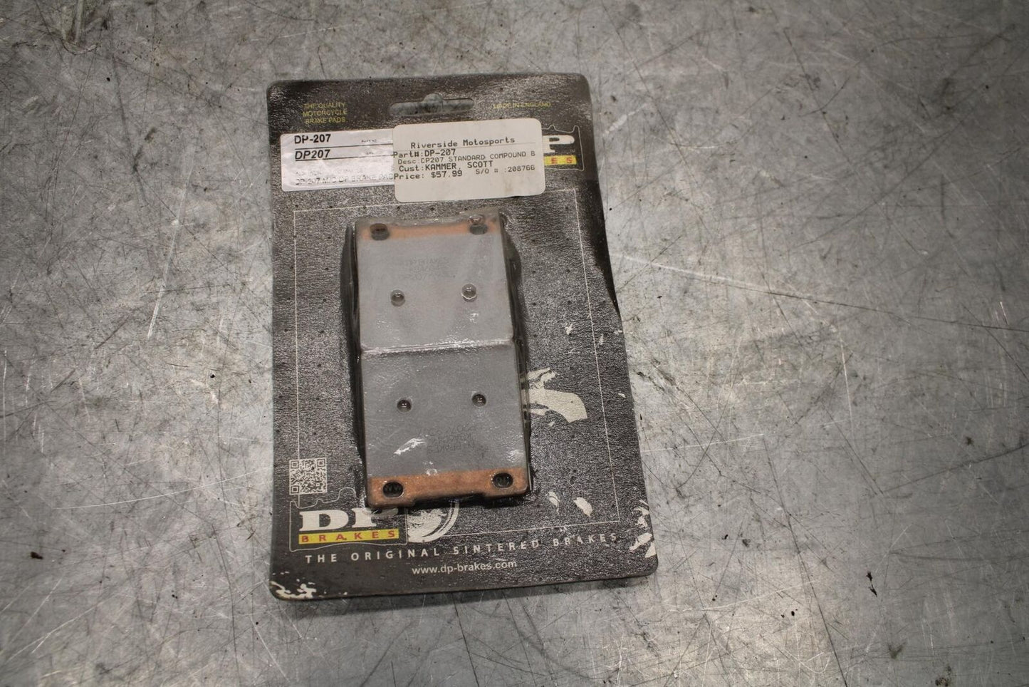 1997 Suzuki GSXR750 REAR BACK BRAKE PAD DP BB527