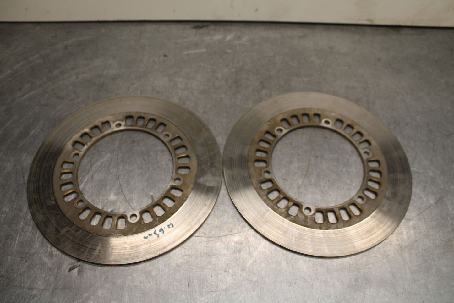 1984 Yamaha Virago 1000 FRONT LEFT RIGHT BRAKE ROTORS DISCS BB117