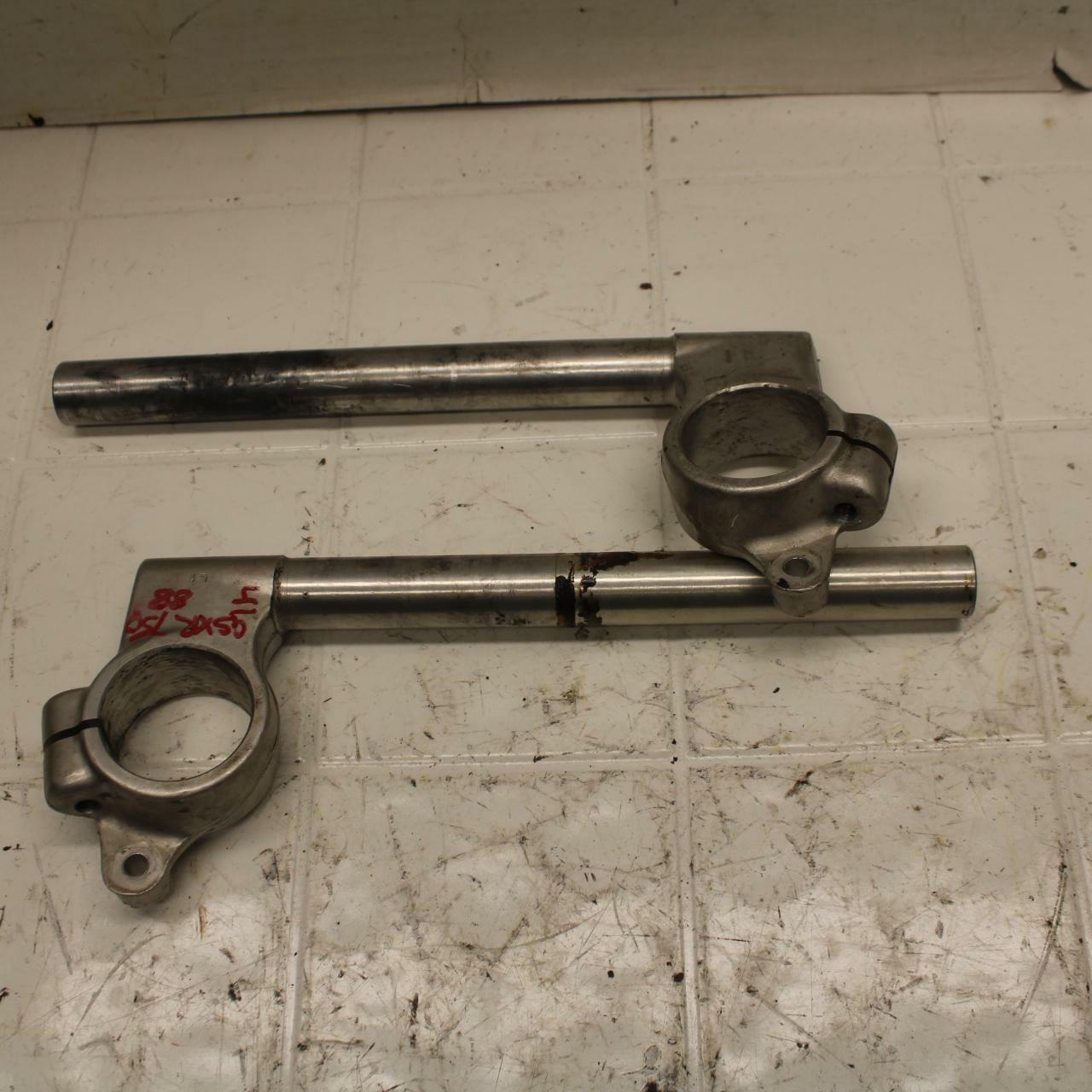 88-89 SUZUKI GSXR750J BB24 LEFT RIGHT CLIP ON ONS HANDLEBARS PAIR SET BB15