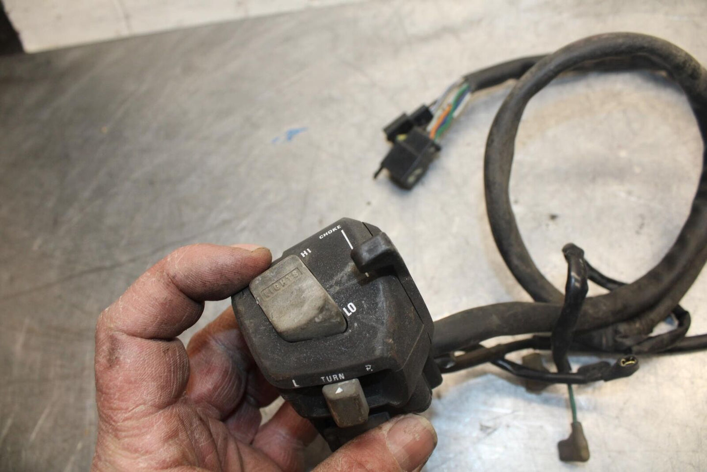 1992 Honda CBR600F2 LEFT CLIP ON HANDLE HORN SIGNALS SWITCH SWITCHES BB40