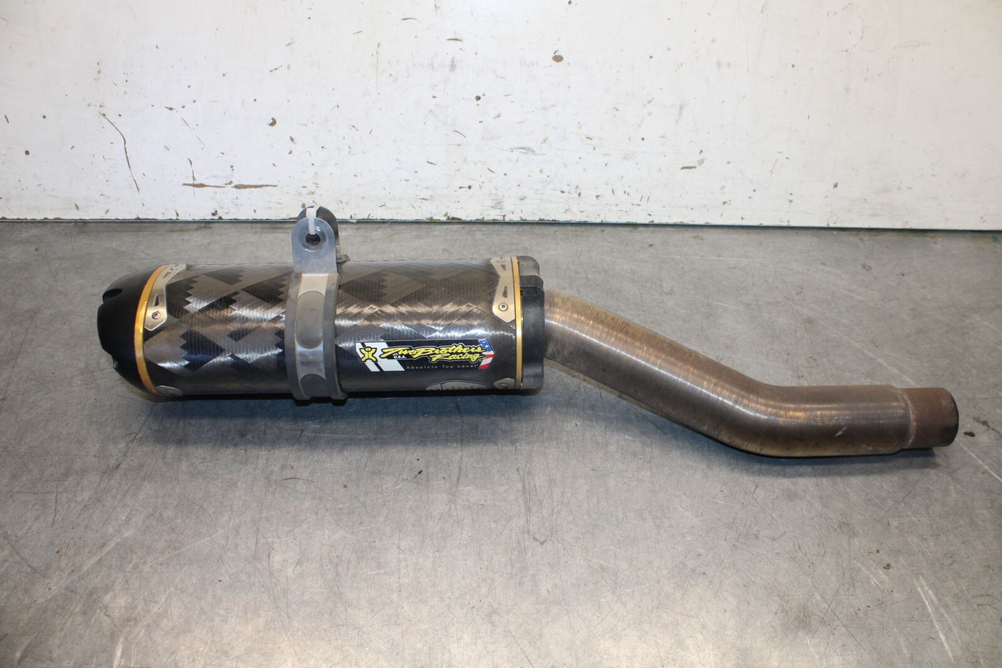 07-08 TRIUMPH DAYTONA 675 TWO BROTHERS EXHAUST PIPE SLIP ON CAN SILENCER BB685