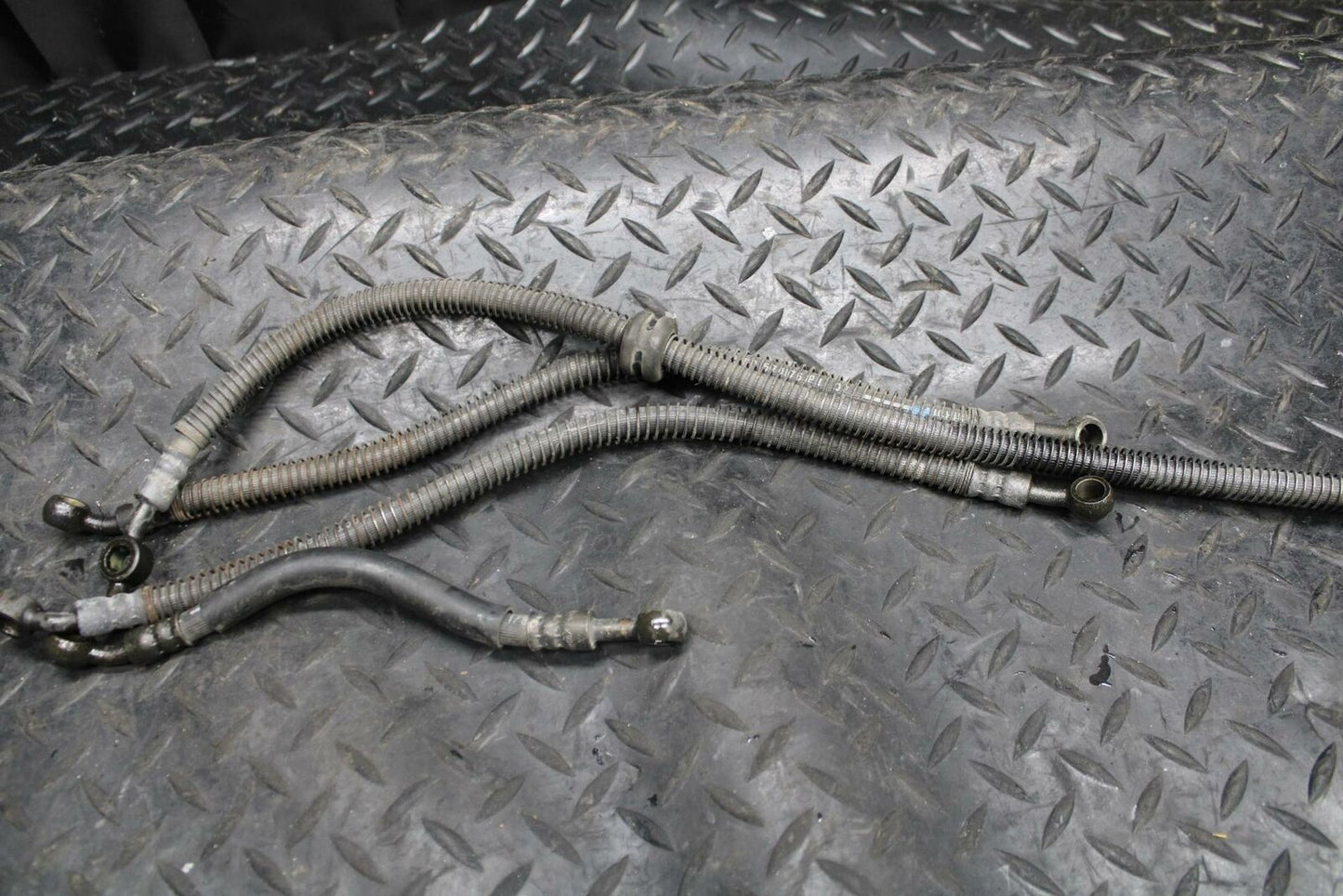 93 KAWASAKI NINJA ZX750L REAR FRONT BRAKE CALIPER HOSES LINES BB195