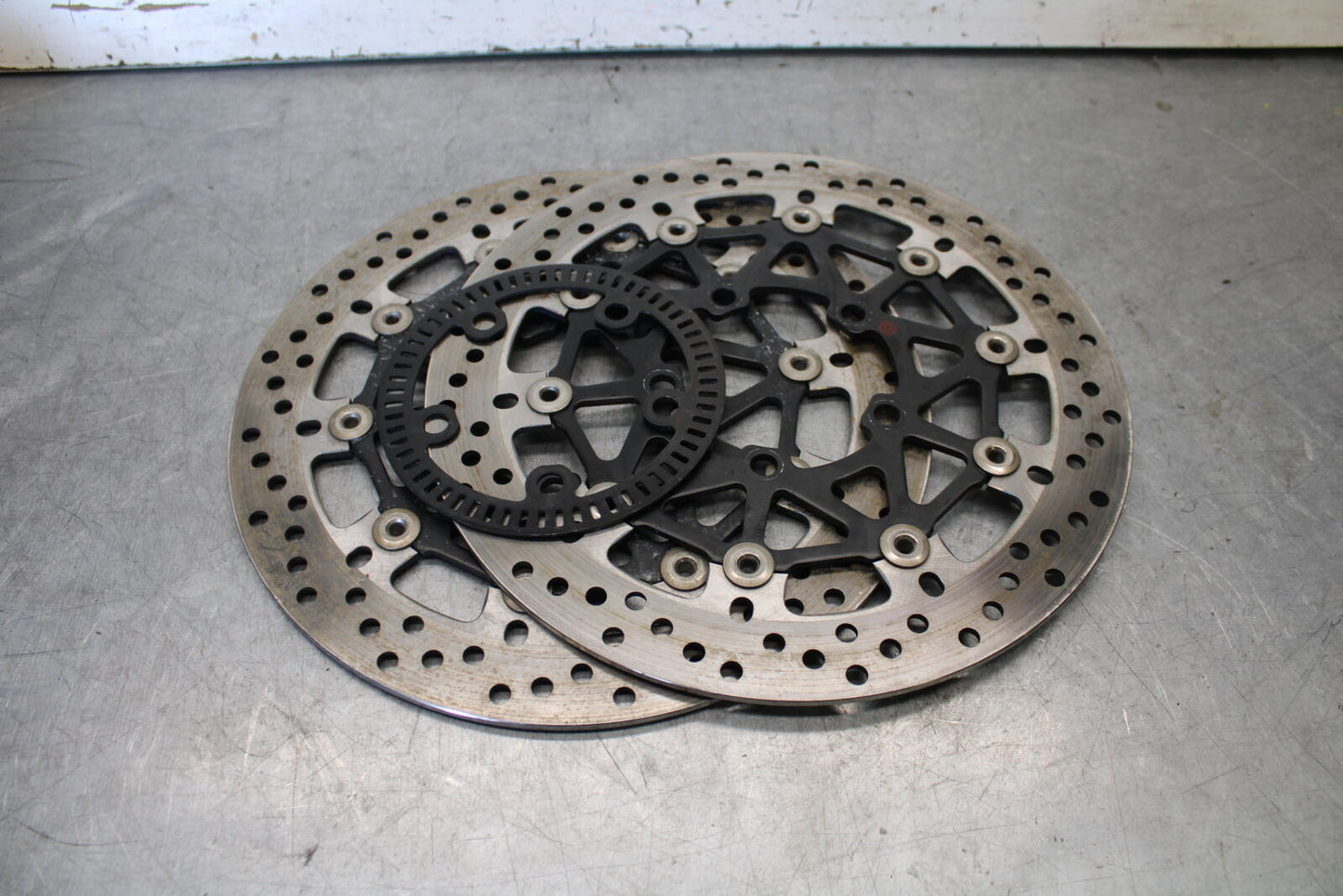 19-21 TRIUMPH SPEED TWIN 1200 FRONT LEFT RIGHT BRAKE ROTORS DISCS T2024400 BB653