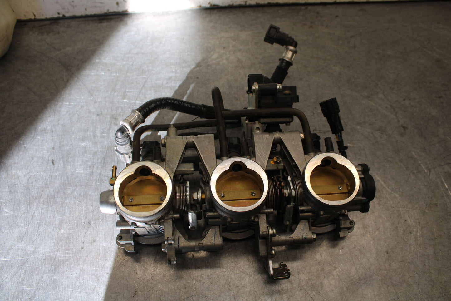 07-08 TRIUMPH DAYTONA 675 MAIN FUEL INJECTORS / THROTTLE BODIES T1240478 BB685