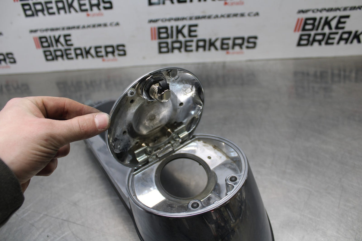 08 HARLEY-DAVIDSON ELECTRA GLIDE POLICE EFI FLHTPI GAS TANK CAP COVER TRIM BB816