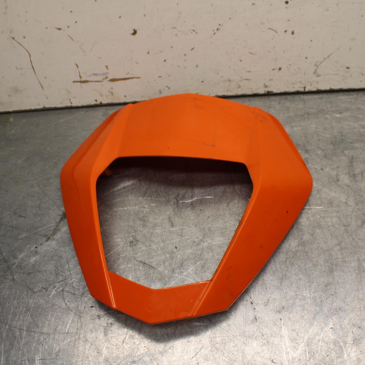 16-18 KTM 690 DUKE ORANGE FRONT UPPER NOSE FAIRING COWL SHROUD BB631