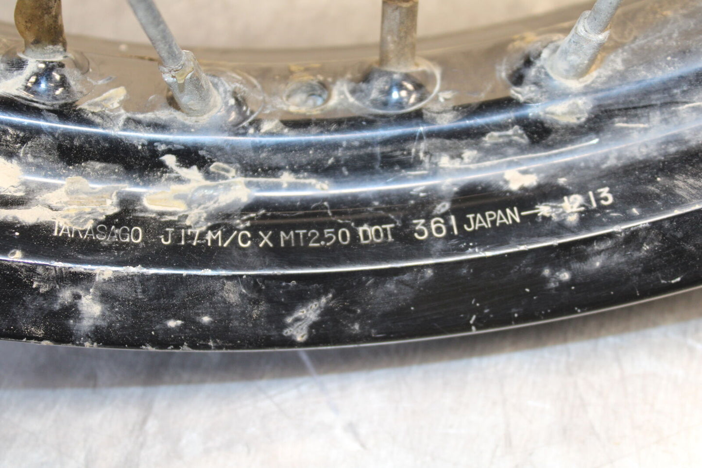 08-18 KAWASAKI KLR650 REAR WHEEL BACK RIM BB707