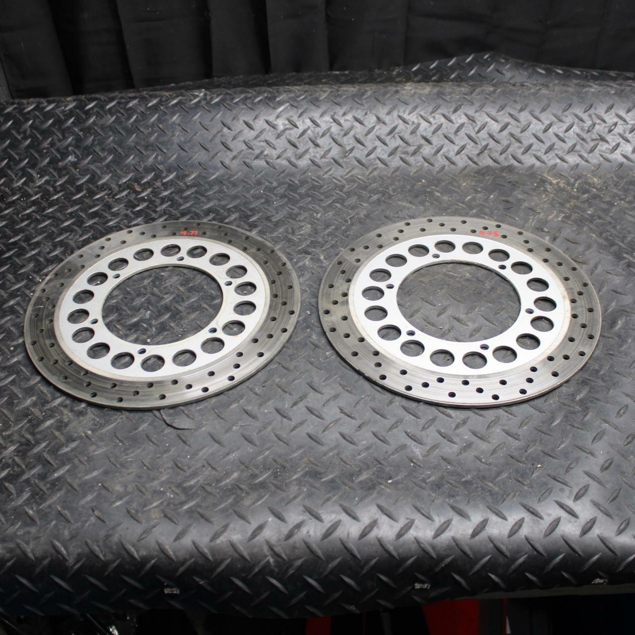 02 YAMAHA V STAR 1100 FRONT LEFT RIGHT BRAKE ROTORS DISCS BB199
