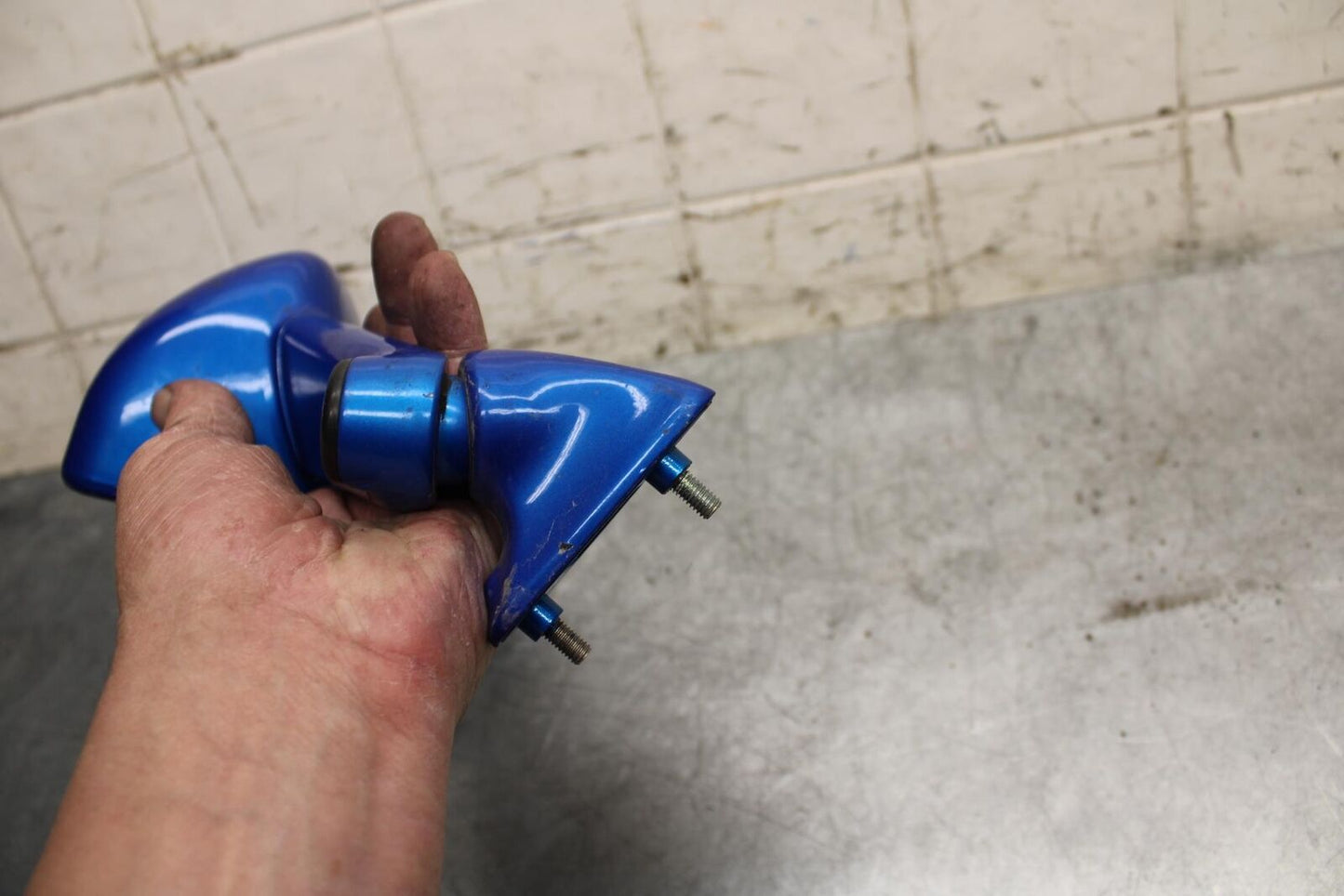 2001 Kawasaki Ninja ZX6 ZX600E LEFT SIDE REAR VIEW MIRROR BB547